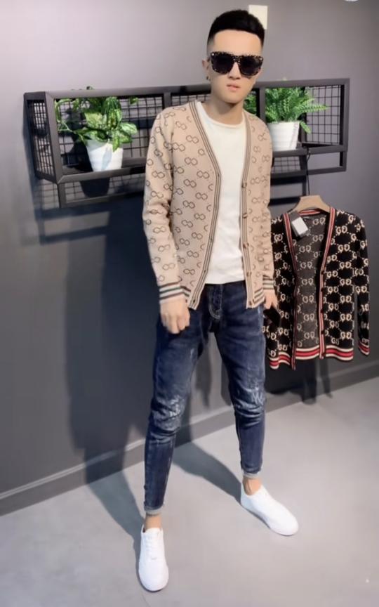 快手热门同款修身长袖网红针织衫