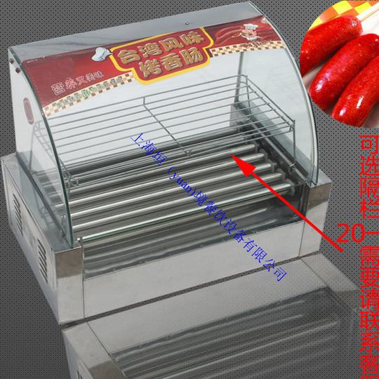 工厂直销台湾烤香肠机出口商用热狗机家用烤肠机带门带灯示例图4