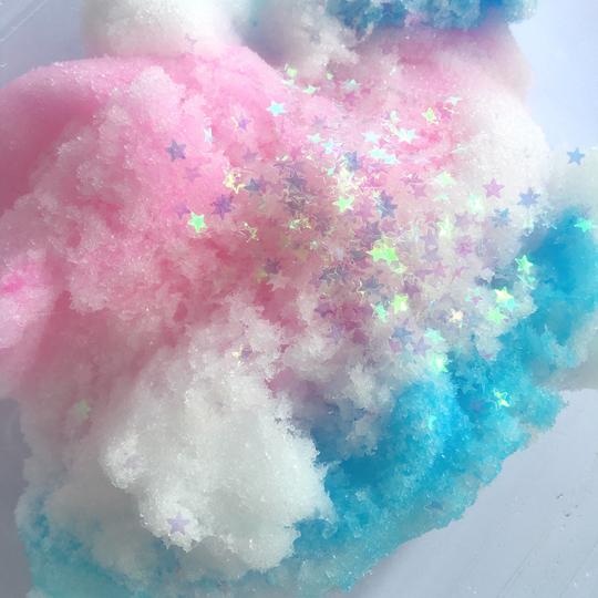 独角兽拼色童话云朵泥蚕丝泥冰淇淋棉花泥cloudslime60ml