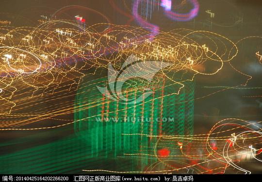线条抽象灯光夜晚慢门动感色彩流动梦幻浪漫光与影素材下载
