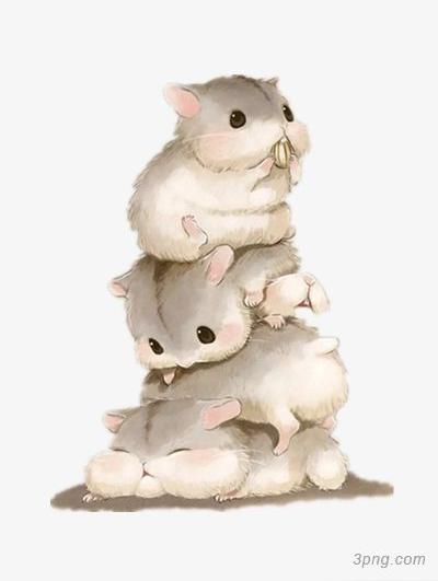 土拨鼠插画土拨鼠可爱