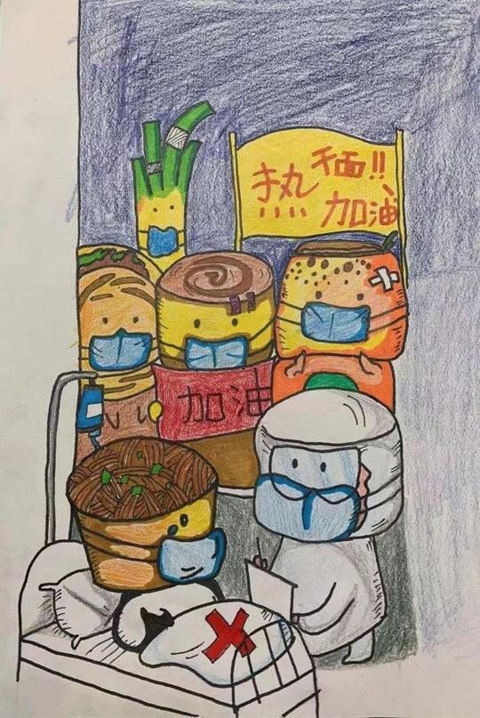【关注】抗击疫情大动员童心抗疫用画笔为武汉加油