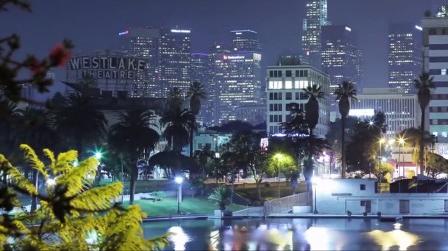 城市夜景繁华都市高楼大厦灯光车流延时摄影高清实拍视频素材_超清