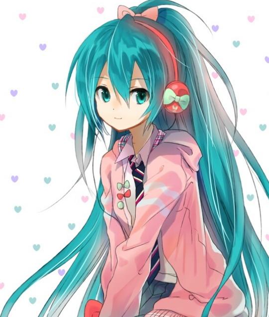 绝美的次元歌姬初音未来，高清动漫壁纸鉴赏，清纯唯美