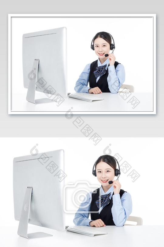 商务客服接听来电