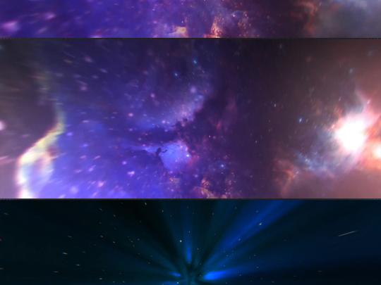 绚丽宇宙星空银河系星云粒子动态视频素材