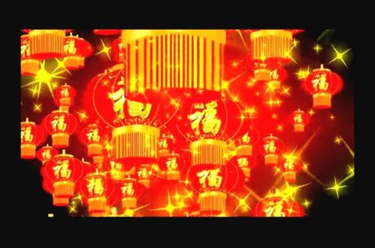 福字红灯笼视频素材下载