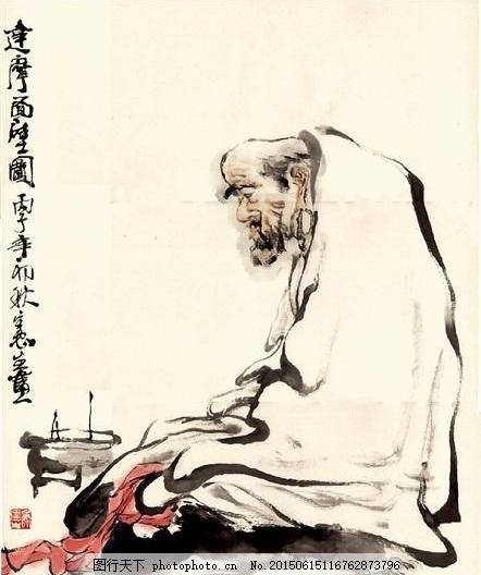 神仙佛像国画_0010设计素材中国画篇书画美术白色
