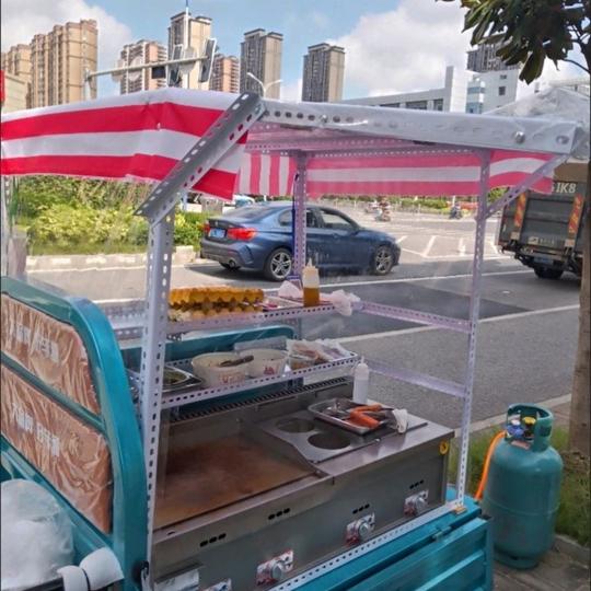 摆摊架餐饮小吃摆摊创业小吃烧烤架户外摆摊地摊摆架电动三轮车