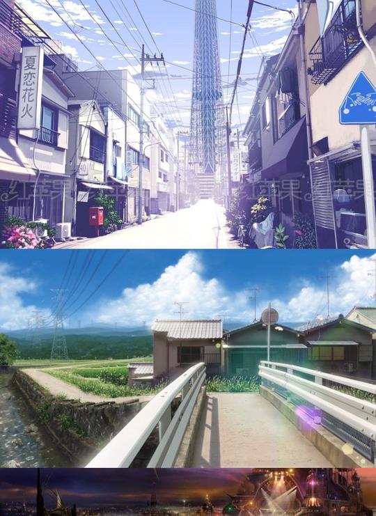61-新动漫画素描场景背景手绘建筑素材游戏jpg插画cg资源主题图库-淘宝网