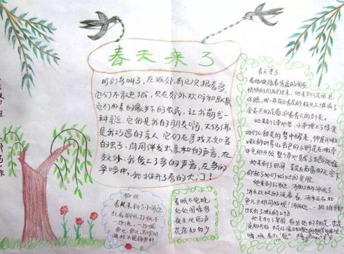 惊蛰节气手抄报图片大全 一年级
