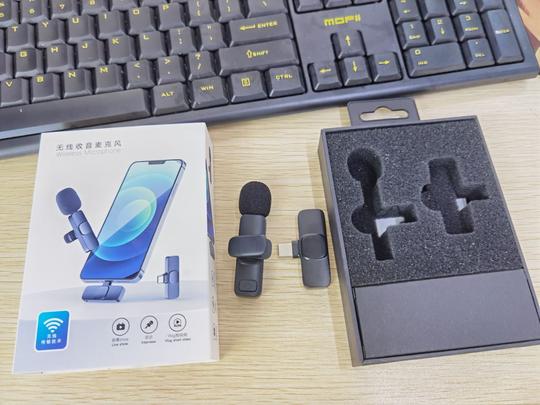 新款k8无线麦克风抖音短视频录制收音设备跨境网红领夹直播采访麦