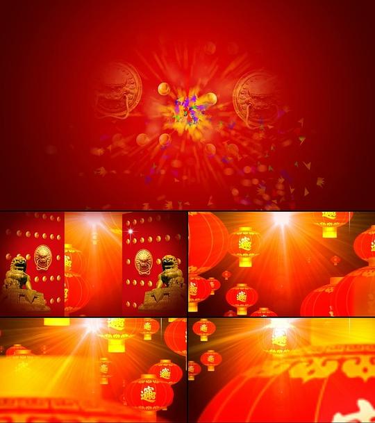 新年素材春节晚会羊年说明:2015春节晚会年会视频片头模板免费下载