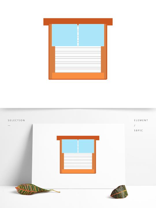 简约办公室百叶窗素材