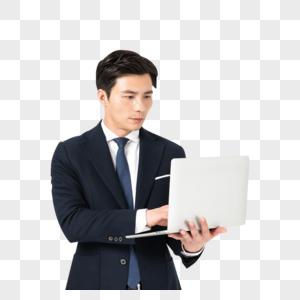 职场男白领看电脑图片下载