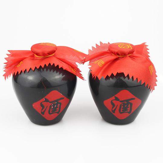 酒坛生日蛋糕装饰摆件送爸爸男士领导男神父亲节祝寿复古白酒坛子