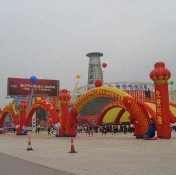商务联盟商品市场建筑,建材东莞拱门出租|东莞双龙拱门出租|全市