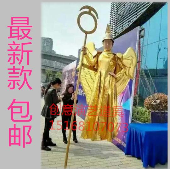 新款定制led服装白色灯光男女演出服酒吧夜场发光帽