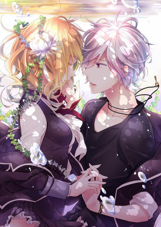 (:3_ヽ)_校园情侣动漫双人男女底图