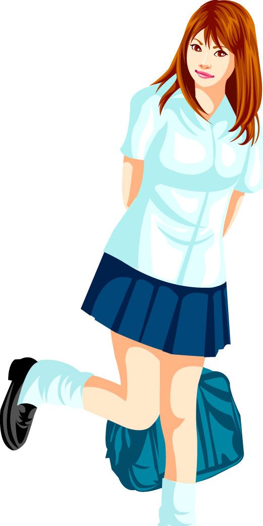 失量美女素材篇图片