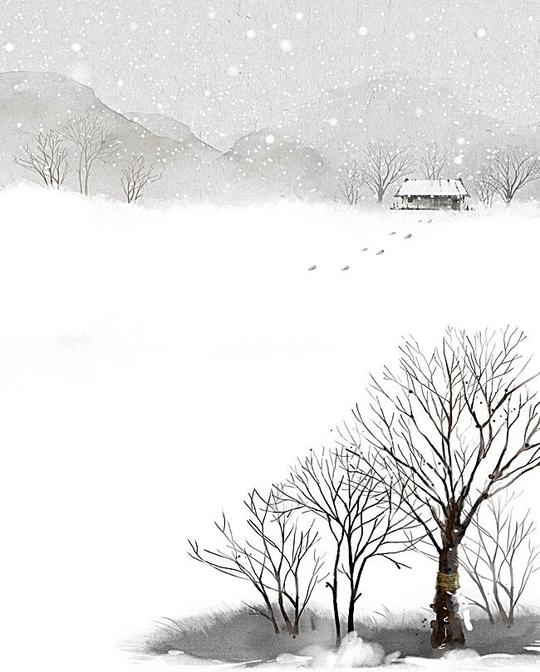 雪天风景素材