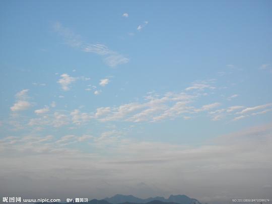 高天流云图片