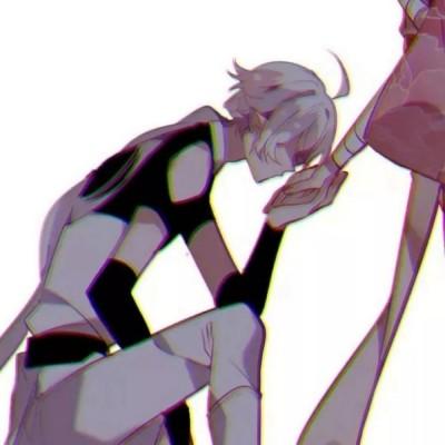 孑然:动漫头像:喜欢你是一场漫长的失恋。,卡通动漫,情侣