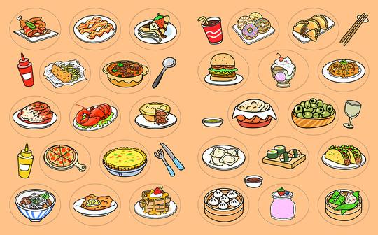 26种食物英文开头字母a-z