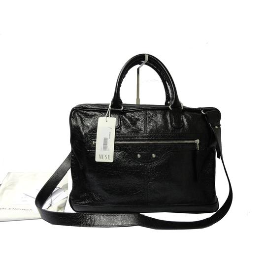 【法国站广场店】balenciaga黑色牛皮男士两用包★本实体店收购