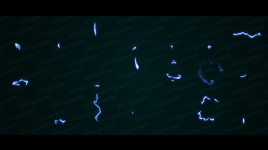 组动漫卡通火焰烟雾水流雷电能量mg动画通道视频素材
