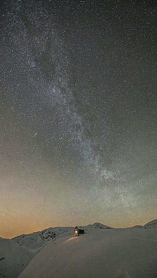灰色深邃星空h5背景素材