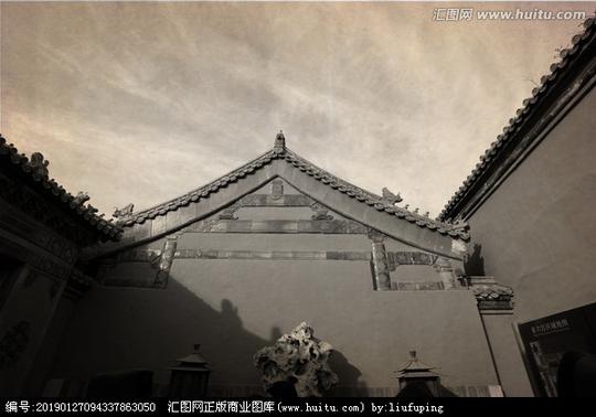《北京北京老建筑黑白故宫》北京