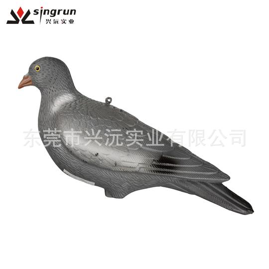 3d动物模型园林装饰造景花园斑鸠打猎诱饵吹塑鸟