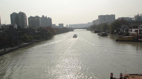 杭州京杭大运运河空镜头_1920x1080_高清视频素材下载