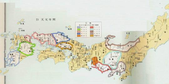 日本战国时代地图!