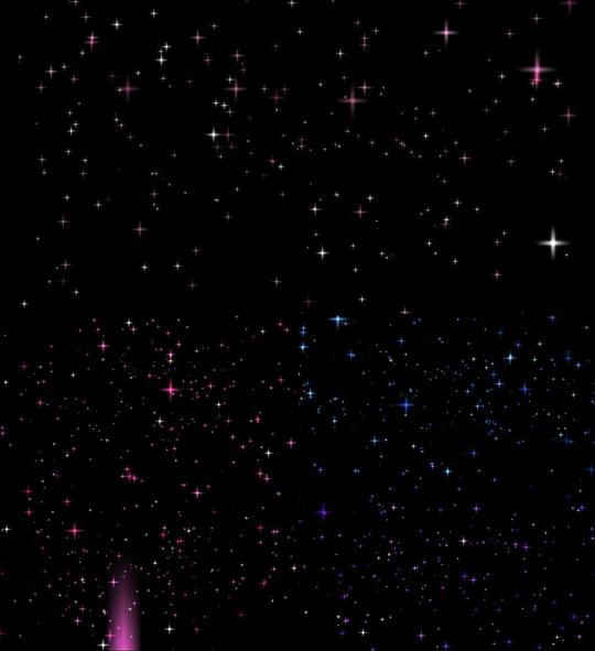 蓝调星星唯美星空视频素材