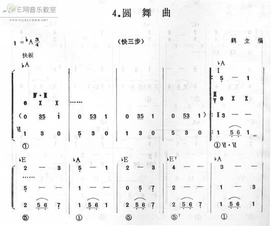 圆舞曲-快三步舞曲(乐队总谱)