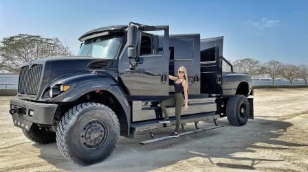 500万美元的6门怪兽卡车monster(迪拜姐，中文字幕)#抖音汽车#汽车#猛禽