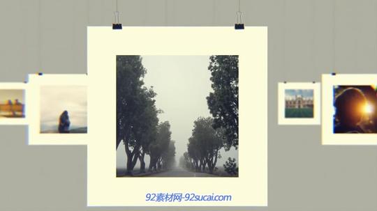 ae模板家庭旅游婚庆电子相册照片墙特效转场屏幕滑动