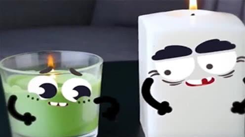 创意涂鸦:涂鸦的美好生活，好看的蜡烛!