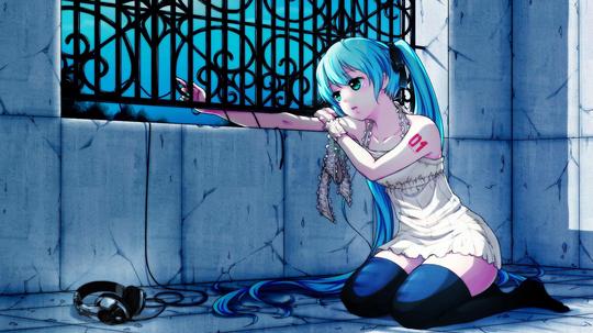 初音未来,囚禁,漂亮mm,初音未来壁纸图片