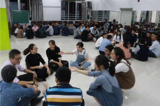 全省中学共青团干部示范培训班每一次的开始都离不开团队建设每