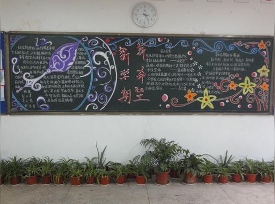 新学期板报