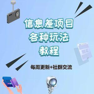 网络创业副业一手资源新个体网赚热门信息差项目各种全新教程课程