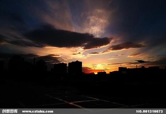 晚霞图片素材下载,晚霞,夕阳,剪影,天空,傍晚,自然风景,自然景观,摄影