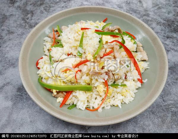 家常肉丝炒饭的做法