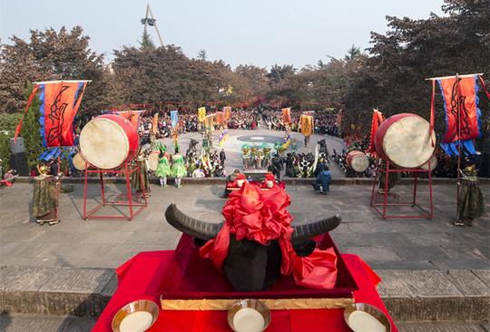 2016年四川广汉三星堆大祭祀春节活动拉开帷幕