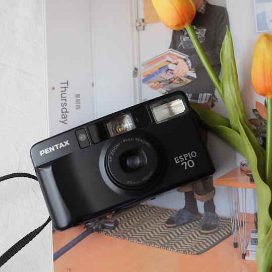 宾得pentaxespio70变焦胶片机多功能便携傻瓜机入门带宽幅9.8新