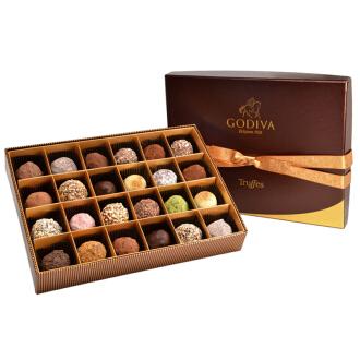 歌帝梵godiva松露巧克力比利时进口礼盒装脆皮夹心经典口味24粒351g七夕情人节礼物