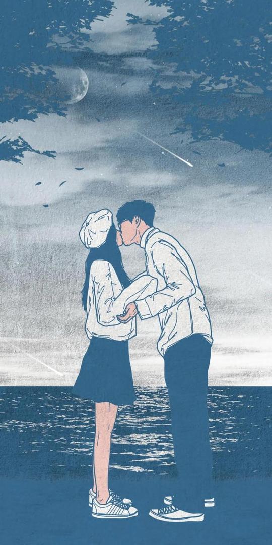 樱花下的情侣背景视频图片素材_红动手机版